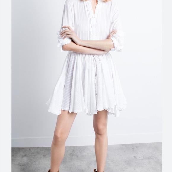 Zadig & Voltaire Ranil Dress, Blanc (White) Size Medium - Picture 2 of 10